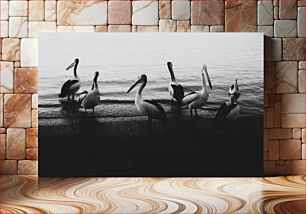 Πίνακας, Pelicans by the Shore Pelicans by the Shore