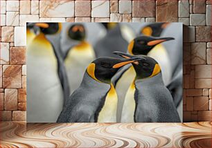Πίνακας, Penguins in Close-Up Πιγκουίνοι σε κοντινό πλάνο