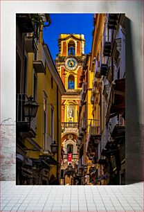 Πίνακας, Picturesque Clock Tower in Alley Γραφικός Πύργος Ρολογιού στο Σοκάκι