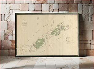 Πίνακας, Plan of Elizabeth Islands (Naushon, Pasque, and the Wepeckalt Islands) made by Henry H. Crapo, dated 1837