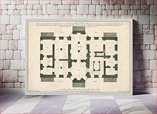 Πίνακας, Plan of the Cellars of a Country House, Carl Albert von Lespilliez