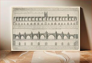 Πίνακας, Plans for the New London Bridge, Benjamin Cole