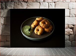 Πίνακας, Plate of Indian Fritters Πιάτο με ινδικά τηγανητά