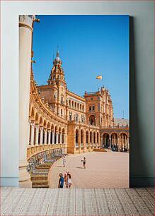 Πίνακας, Plaza de España in Seville Plaza de España στη Σεβίλλη