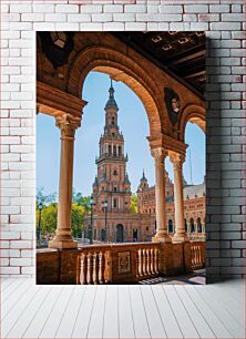 Πίνακας, Plaza de España in Seville Plaza de España στη Σεβίλλη