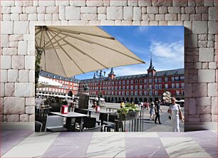 Πίνακας, Plaza Mayor on a Sunny Day Plaza Mayor σε μια ηλιόλουστη μέρα