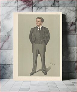 Πίνακας, Politicians - Vanity Fair - 'International Penny Postage'. Mr. John Henniker Heaton. September 17, 1887