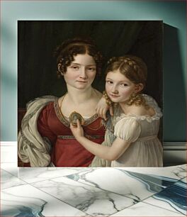 Πίνακας, Portrait of a mother with her daughter, 1816 - 1823, Henri François Riesener