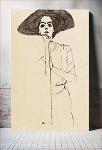 Πίνακας, Portrait of a Woman (1910) by Egon Schiele