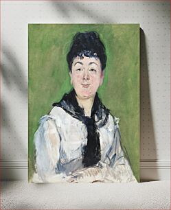 Πίνακας, Portrait of a Woman with a Black Fichu (c. 1878) by Édouard Manet