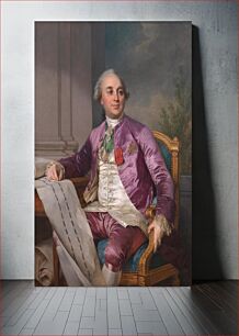 Πίνακας, Portrait of Charles-Claude Flahaut de la Billarderie comte d'Angiviller (1730-1809) by Claude Charles