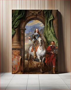 Πίνακας, Portrait of Charles I, King of England, on horseback with his equerry St. Antoine