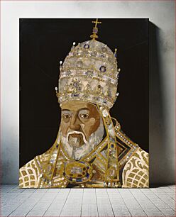 Πίνακας, Portrait of Pope Clement VIII (Ippolito Aldobrandini); Designed by Jacopo Ligozzi (Italian, 1547 - 1626), produced in the Galleria de'Lavori in pietre dure (Italian, active 1588 - present), Executed by Romolo di