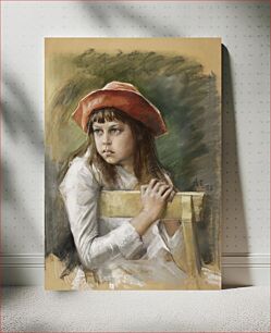 Πίνακας, Portrait of the artist's sister berta edelfelt, 1883, by Albert Edelfelt