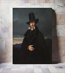 Πίνακας, Portrait of the German painter Wilhelm von Kaulbach by Wilhelm Ferdinand Bendz