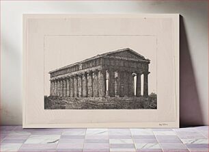 Πίνακας, Poseidon Temple in Paestum by Alexander Blom