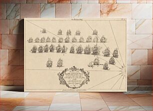 Πίνακας, Position of the English and French Fleets, When the French Fleet Began the Engagement