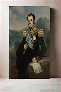 Πίνακας, Posthumous portrait of Herman Willem Daendels, Governor-General of the Dutch East Indies from 1808 to 1810, based on a miniature dated 1816 by French artist S