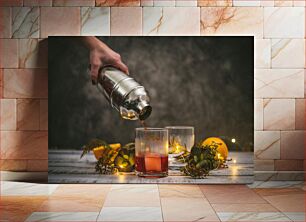 Πίνακας, Pouring a Cocktail Ρίχνοντας ένα κοκτέιλ