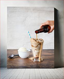 Πίνακας, Pouring Root Beer Float Pouring Root Beer Float