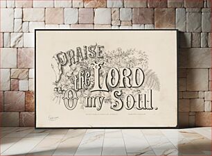 Πίνακας, Praise the Lord o my soul (1875) by Currier & Ives