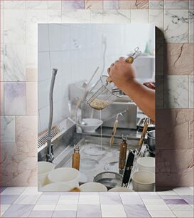 Πίνακας, Preparing Food in the Kitchen Προετοιμασία φαγητού στην κουζίνα