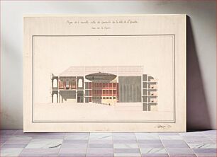 Πίνακας, Project for the New Theater at St. Quentin (Aisne) - Section