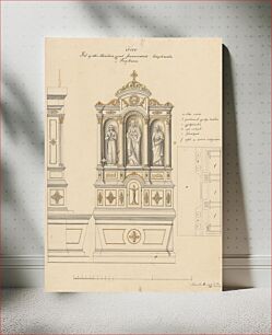 Πίνακας, Proposal for an altar for the franciscan church in trieste, Konrád Svestka