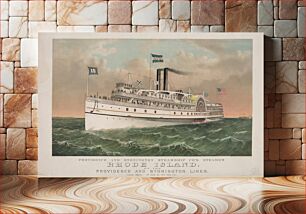 Πίνακας, Providence and Stonington Steamship Co's. steamer Rhode Island: of the Providence and Stonington lines (1882) by Currier & Ives