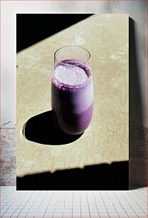 Πίνακας, Purple Drink in a Glass Μωβ ποτό σε ποτήρι