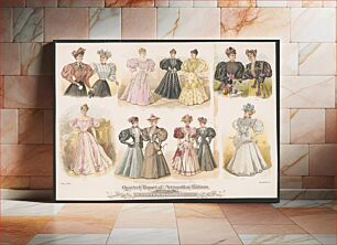 Πίνακας, Quarterly report of metropolitan fashions. Summer, 1895