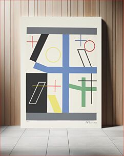 Πίνακας, Quatre espaces à croix brisée (1932) by Sophie Taeuber–Arp