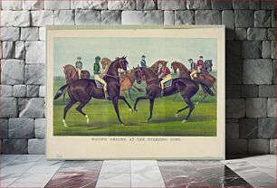 Πίνακας, Racing cracks at the starting post (1886) by Currier & Ives