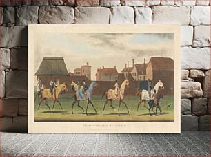 Πίνακας, Racing [set of four]: 3. Training Ground at Newmarket