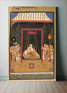 Πίνακας, Rao Ram Chandra of Bedla on a swing