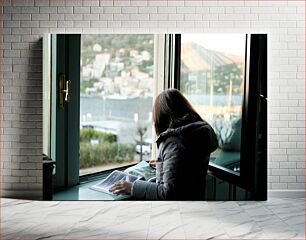 Πίνακας, Reading by the Window Διαβάζοντας δίπλα στο παράθυρο