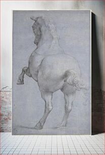 Πίνακας, Rearing Horse in Rear Three-Quarter View