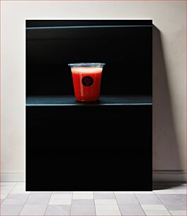 Πίνακας, Red Juice in a Cup Κόκκινος χυμός σε ένα φλιτζάνι