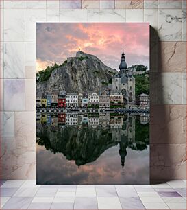 Πίνακας, Reflection of a Town at Sunset Αντανάκλαση μιας πόλης στο ηλιοβασίλεμα