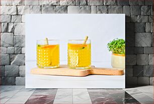 Πίνακας, Refreshing Citrus Drinks Δροσιστικά Ροφήματα Εσπεριδοειδών