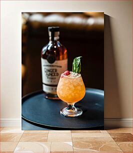 Πίνακας, Refreshing Cocktail with Ginger Spiced Liquor Δροσιστικό κοκτέιλ με μπαχαρικό τζίντζερ