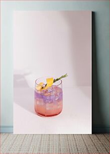 Πίνακας, Refreshing Cocktail with Lemon Garnish Δροσιστικό κοκτέιλ με γαρνιτούρα λεμονιού