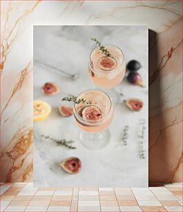 Πίνακας, Refreshing Fig Cocktail Δροσιστικό κοκτέιλ σύκου