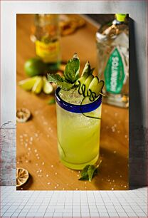 Πίνακας, Refreshing Green Cocktail Δροσιστικό πράσινο κοκτέιλ