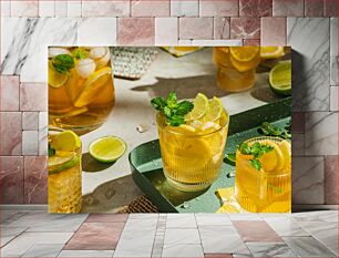 Πίνακας, Refreshing Lemon and Lime Drinks Δροσιστικά ροφήματα με λεμόνι και λάιμ