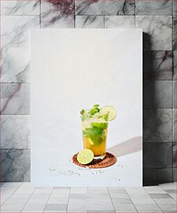 Πίνακας, Refreshing Lime Cocktail Δροσιστικό κοκτέιλ Lime