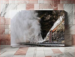 Πίνακας, Refreshing Waterfall Scene Δροσιστική σκηνή καταρράκτη