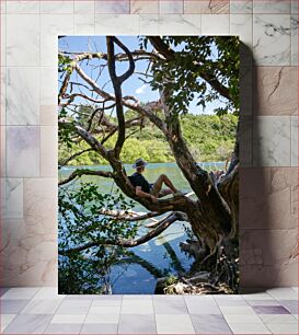 Πίνακας, Relaxing by the River Χαλάρωση δίπλα στο ποτάμι