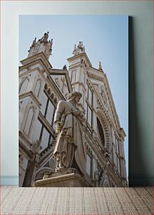 Πίνακας, Renaissance Architecture and Statue Αναγεννησιακή Αρχιτεκτονική και Άγαλμα