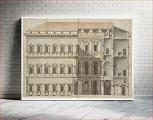 Πίνακας, Rendering of the Palazzo Farnese, Rome